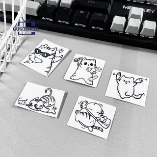 สติกเกอร์โลหะ สติกเกอร์ 3 มิติ ลายการ์ตูน กันน้ำ สำหรับตกแต่งแล็ปท็อป และโทรศัพท์ (DIY)