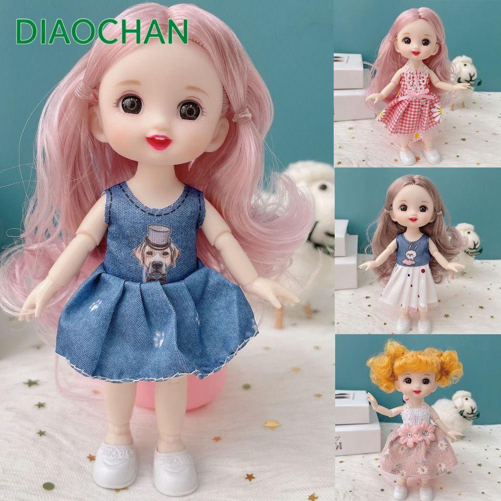 เสื้อผ้าตุ๊กตา DIACHATH แฟชั่นหลายสไตล์ High-end Dress Up ชุดกระโปรงคุณภาพสูง 16 ~ 17 ซม. ตุ๊กตา