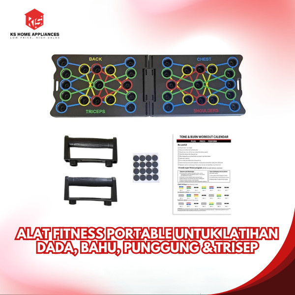 KS Push Up Board อุปกรณ์ฟิตเนสออกกําลังกาย Push Up Handles