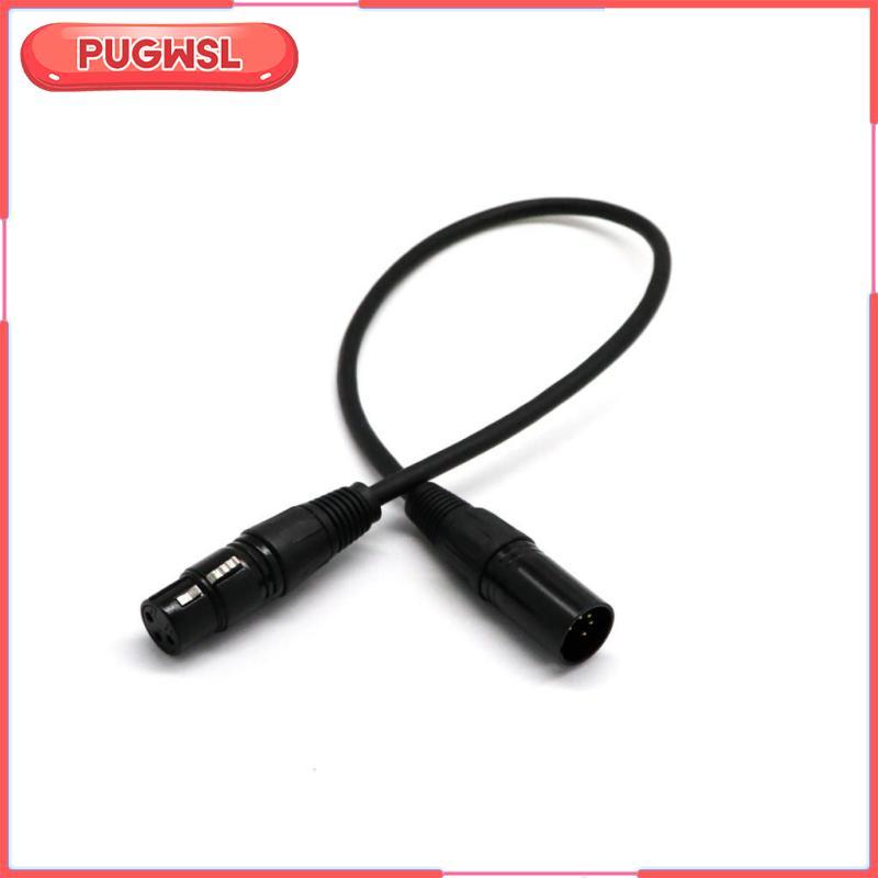 [pugwsl] 1.6ft 5-Pin Male to 3-Pin Female XLR Plug DMX Adapter Controller 22AWG