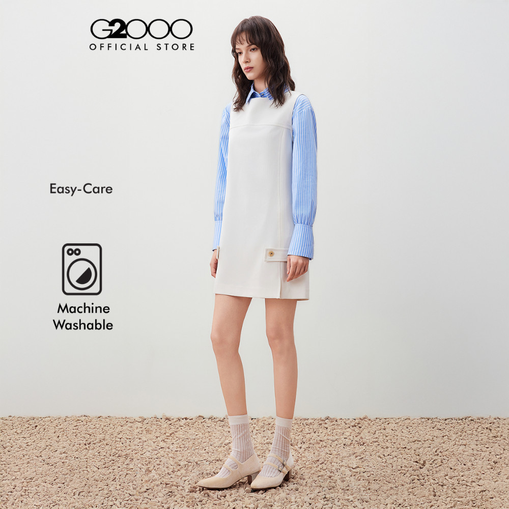 G2000 เดรสสำหรับผู้หญิง ทรง Shift Shape รุ่น 5623112710 BEIGE