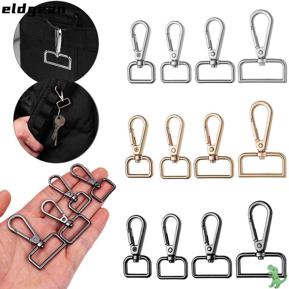 ELDGEAN 1 ชิ้นเข็มกลัดกุ้งก้ามกรามเครื่องประดับโลหะทํา DIY KeyChain ปลอกคอ Carabiner Snap