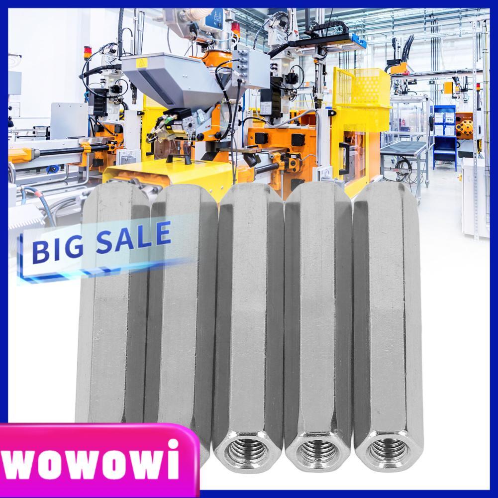 Wowowi Wowowi Hex Coupling Nut ชิ้นการเชื่อมต่อความยาวถั่ว 75 มม. M8X1.25 โดม 13 L75Mm บาร์เรล