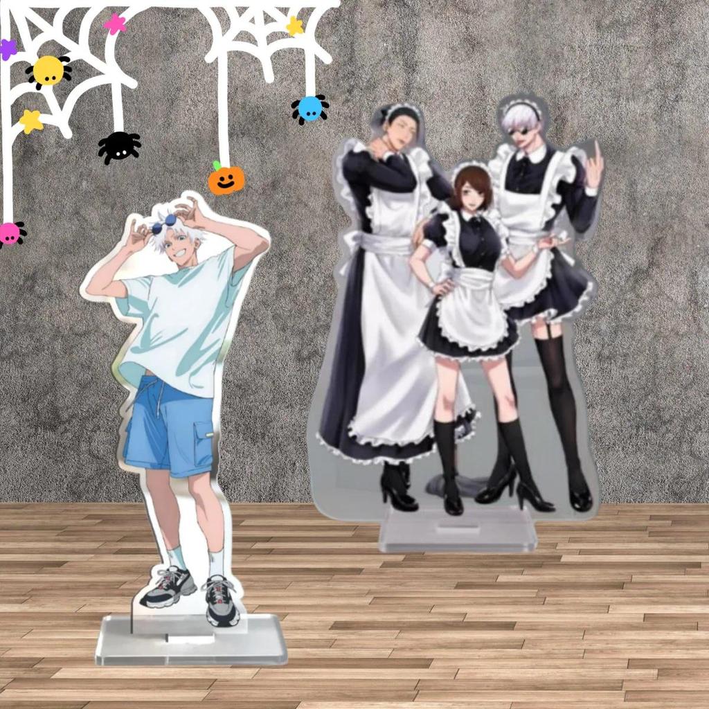 Standee อะคริลิคสําหรับ Jjk Shoko Ieiri Satoru Gojo Suguru Gato อะนิเมะอุปกรณ์ต่อพ่วงเดสก์ท็อป micas