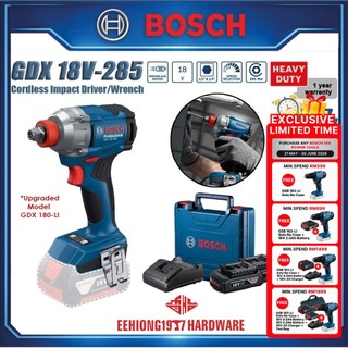 BOSCH GDX 18V-285 GDX 180-LI Dual Bit Holder Cordless Impact Driver Wrench GDX180 GDX18V285 GDX 180