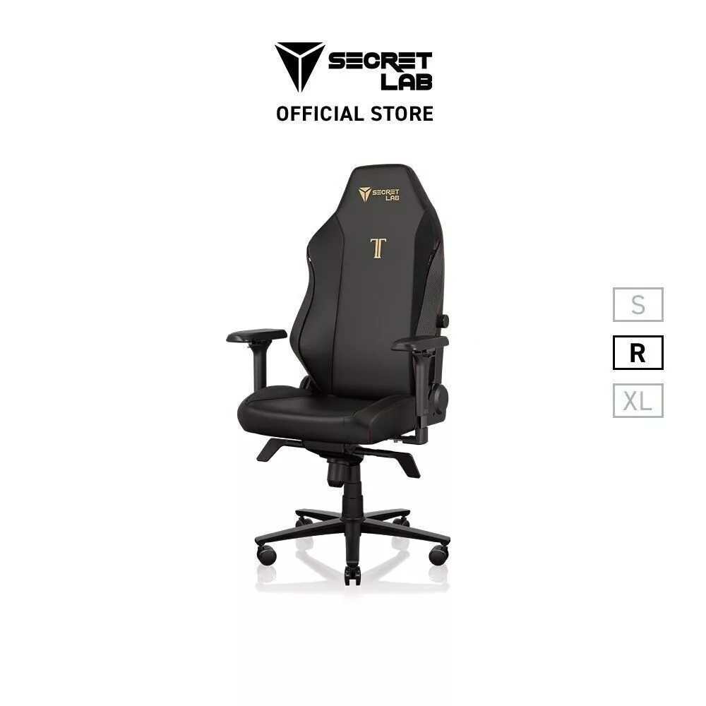 Secretlab TITAN Evo Ergonomic Chair—รุ่นเบาะหนัง Hybrid NEO™️ สีดำ โลโก้ทอง (Stealth) เก้าอี้สุขภาพ ปรับสรีระ รองรับหลัง