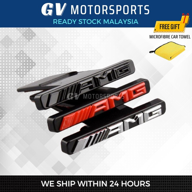 โลโก้ Mercedes AMG AMG ป้ายสัญลักษณ์ด้านหน้า GT Grille / ตะแกรง AMG