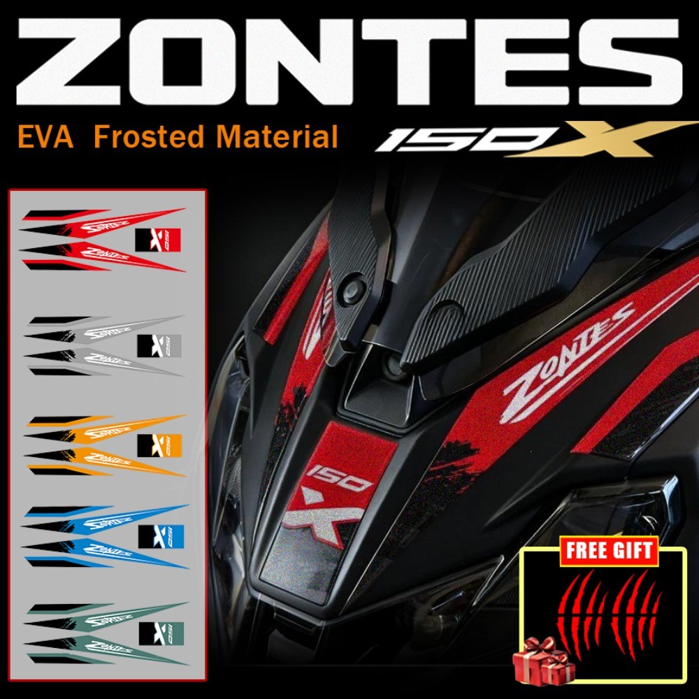 สําหรับ 2026 ZONTES 150X สติกเกอร์ด้านหน้าหัว Fairing สติกเกอร์ EVA Frosted กันน้ํา Protector Decal การปรับเปลี่ยนรถจักรยานยนต์อุปกรณ์เสริม