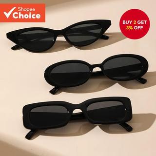 Christmas Party Sunglasses 3-Pack Fashion Small Frame Women Black UV400 Gift Set