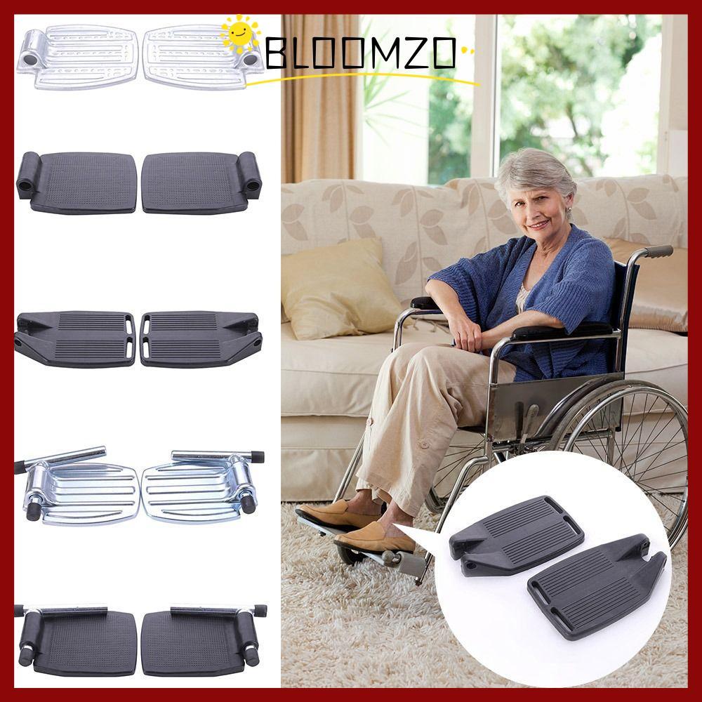 BLOOMZO 1 คู่ ที่วางเท้ารถเข็นสากล พร้อมขาหลอดกันลื่น อุปกรณ์เปลี่ยนรถเข็นเท้า