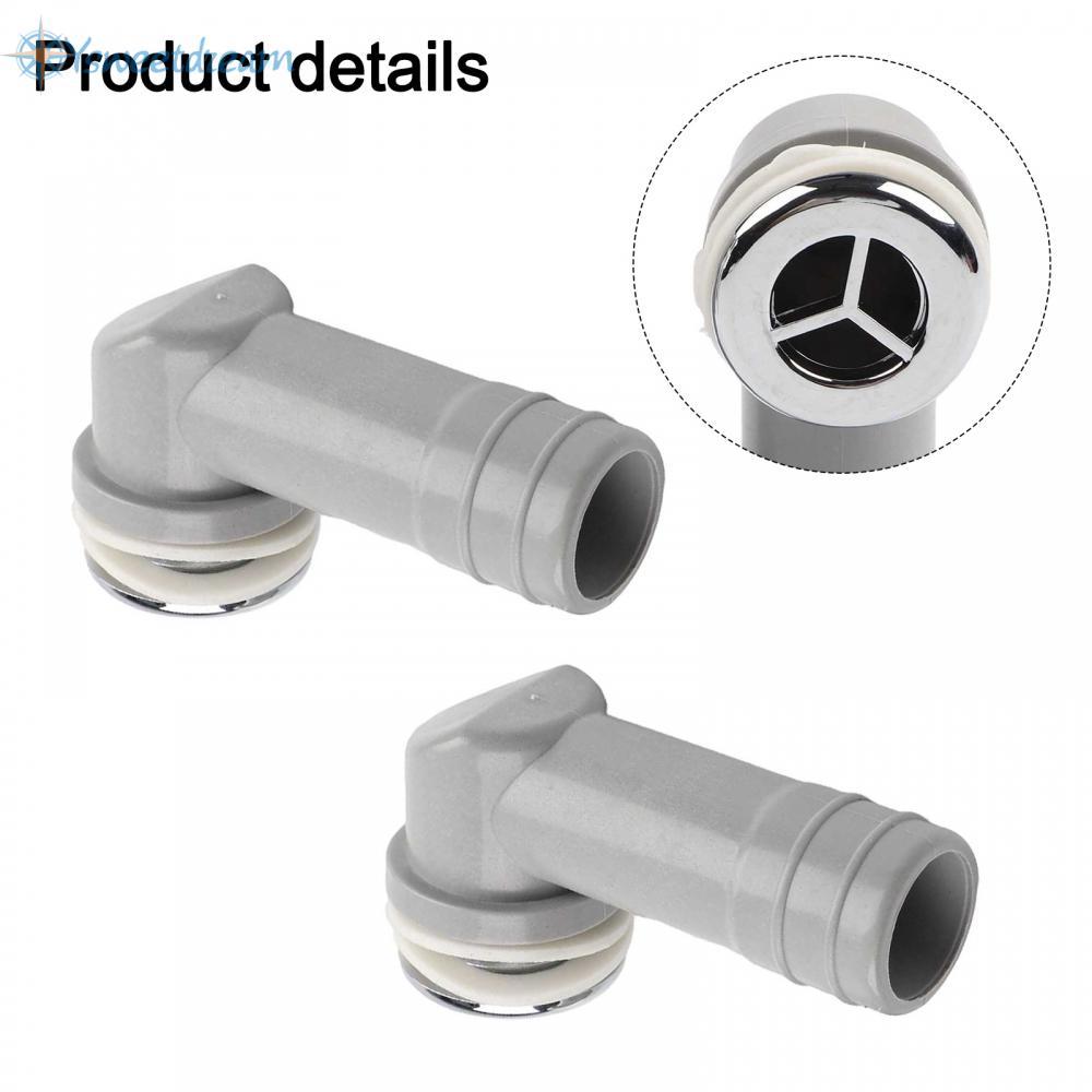 【SWTDRM】2 Pack ABS Overflow Hose Connector Round Design 29 x 29 mm for Easy Installation