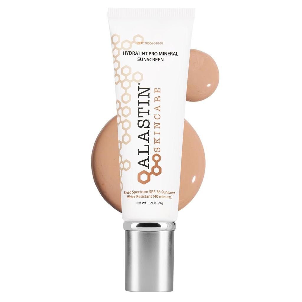 ALASTINcareHydraTintProMineralครีมกันแดดSPF36(3.2oz)|2-in-1TintedDailySunblock มอยเจอร์ไรเซอร์สําหรั