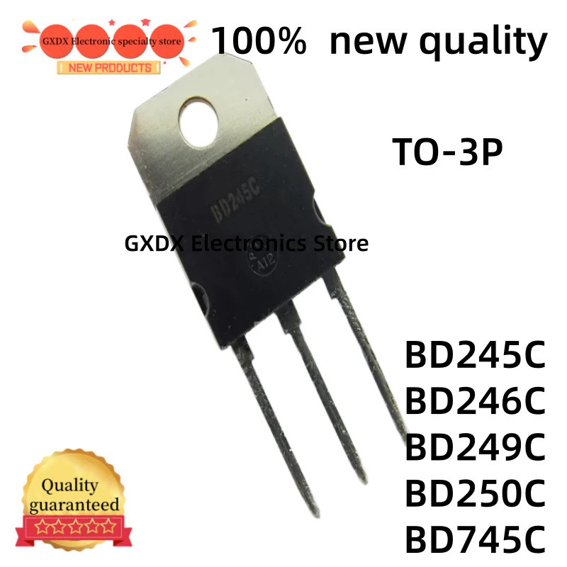 5PCS BD245C BD246C BD249C BD250C BD745C TO3P BD245 BD246 BD249 BD250 BD745 TO-3P Field Effect ทรานซิสเตอร์