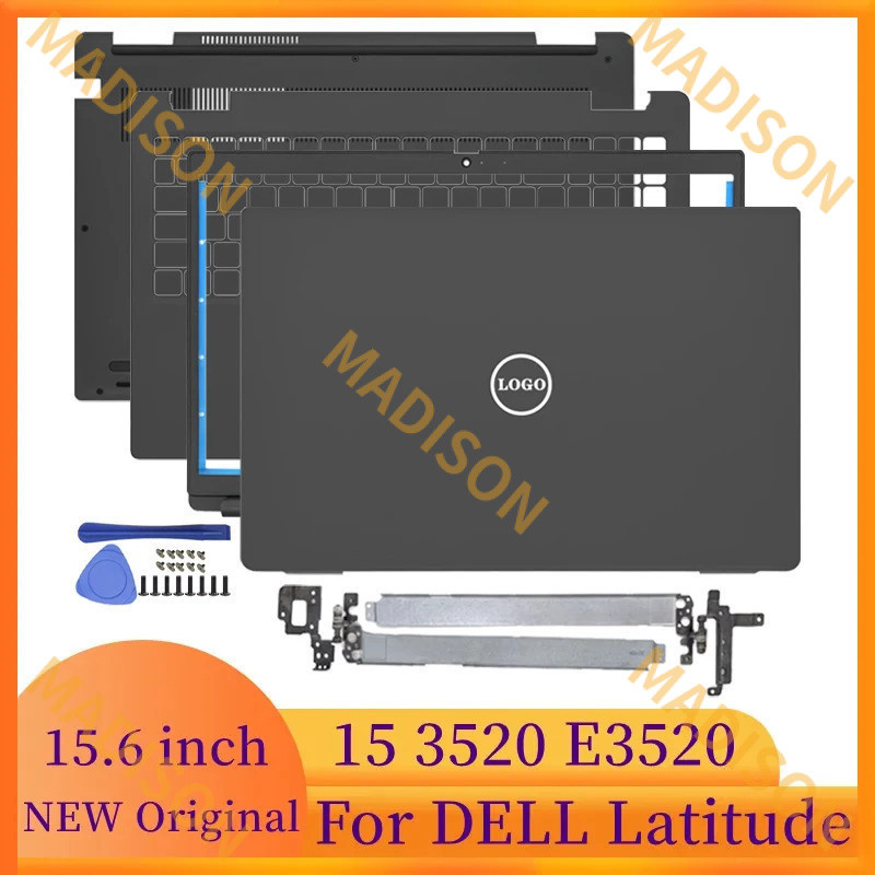 แล็ปท็อปใหม่สําหรับ DELL Latitude 15 3520 E3520 แล็ปท็อปหน้าจอ LCD ปกหลังด้านหน้าบานพับ Palmrest ด้านบนกรณีด้านล่าง