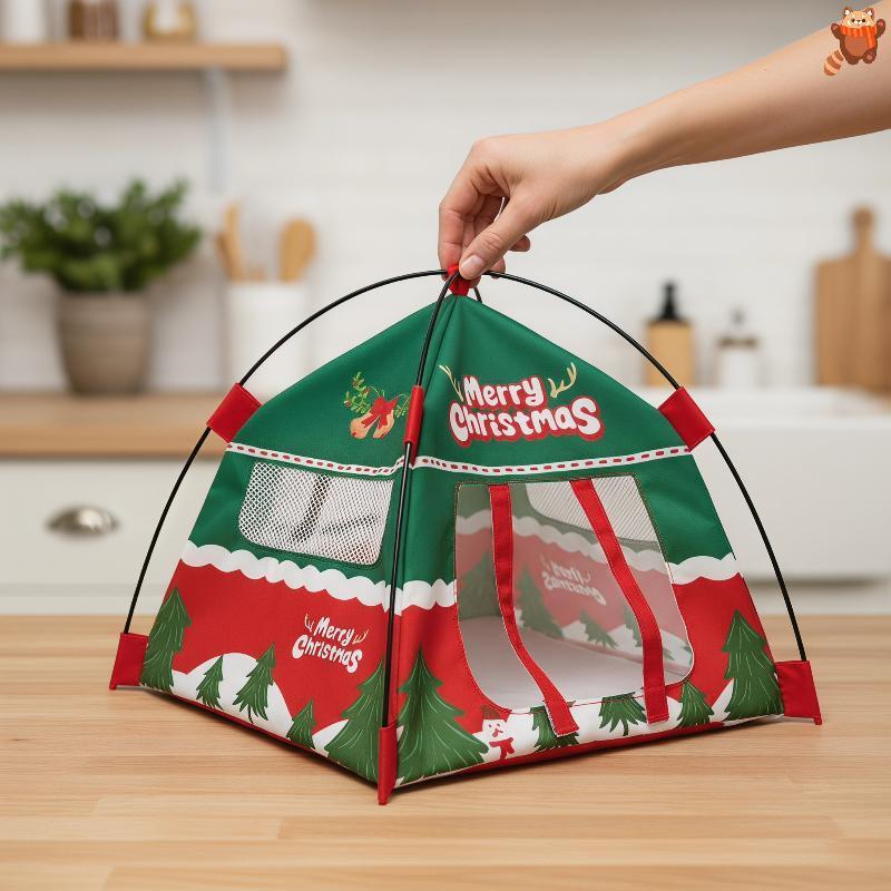 [AP] 1 ชิ้น 1:12 เต็นท์ตุ๊กตาจําลองสําหรับเด็กกลางแจ้ง Camping Play ตกแต่ง TH