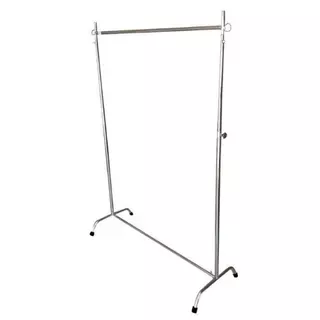ราวตากผ้าโครเมี่ยม ขนาด 80x150cm รุ่น No.990N ปรับระดับสูง-ต่ำได้ ราวเหล็กชุบโครเมียม ที่ตากผ้าขนาดใหญ่ ราวแขวนผ้าสีเงิน