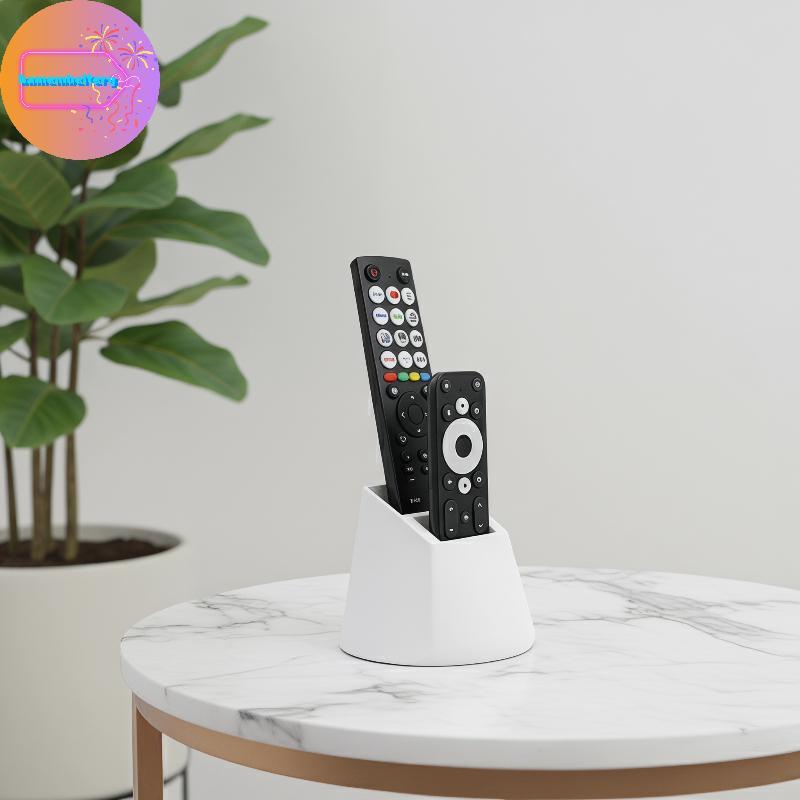 KAM Desktop TV Remote Organizer พร้อม Dualpartments สําหรับน้ํายาจัดเก็บข้อมูลที่มีประสิทธิภาพ VN