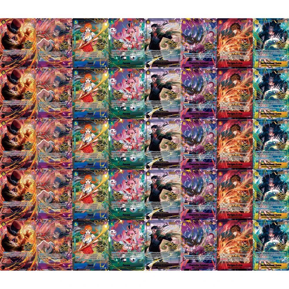 ONE PIECE คอลเลกชันการ์ด Sabo Bartholemew Kuma Shanks OP12-119 DIY คุณภาพสูง Self Made เกมอะนิเมะการ์ดของเล่น