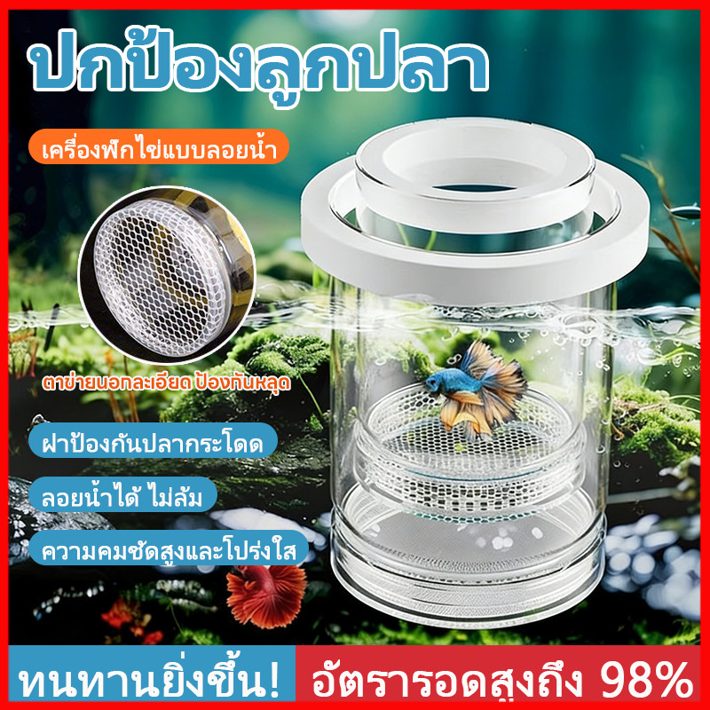 กล่องฟักไข่ปลาที่ลอยได้ กล่องคลอดปลา กล่องฟักลอย ปกป้องไข่ปลา เพิ่มอัตราการรอดชีวิตของปลา เสถียรไม่พลิกด้านง่าย