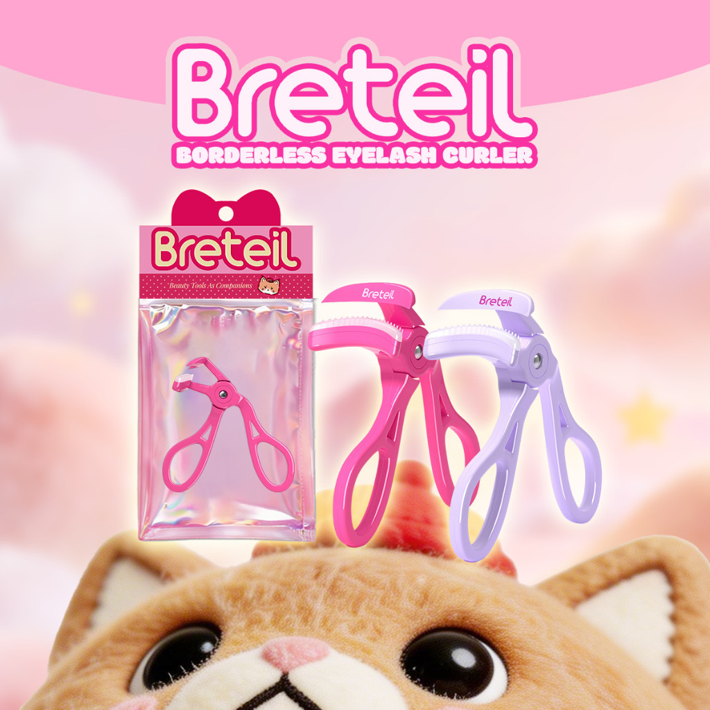 Breteil ที่ดัดขนตาแบบไร้กรอบ - แผ่นยางมุมกว้าง ช่วยดัดขนตาให้งอนสวย เหมาะสำหรับรูปทรงตาแบบต่างๆ CR-C21