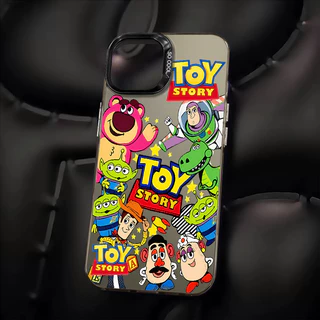 ส่วนบุคคล Toy Story Series เคสโทรศัพท์สําหรับ IPhone 11 12 13 14 15 ProXR XS MAX 7/8 Plusกรอบกระจกอิสระเกราะป้องกัน