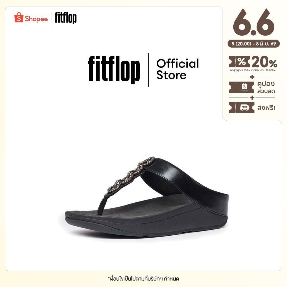 FITFLOP FINO SPARKLE รองเท้าแตะแบบหูหนีบผู้หญิง รุ่น CC6-090 สี ALL BLACK