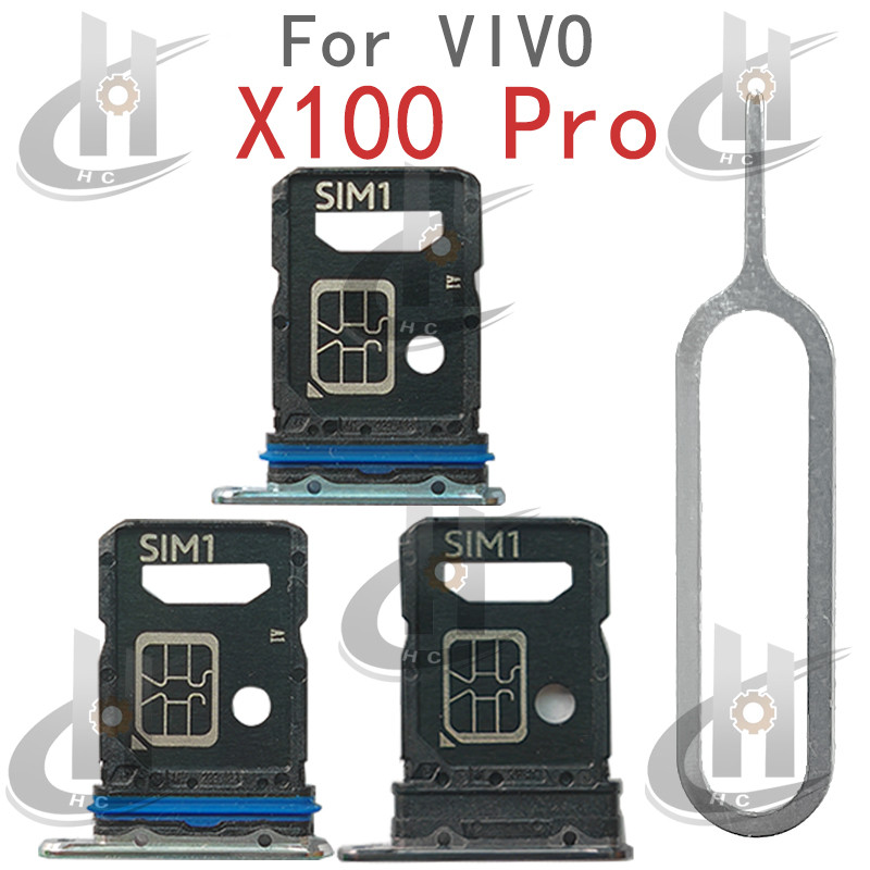 สําหรับ Vivo X100 Pro ถาดซิมการ์ดผู้ถือช่องใส่การ์ด Reader SD Slot Adapter อะไหล่