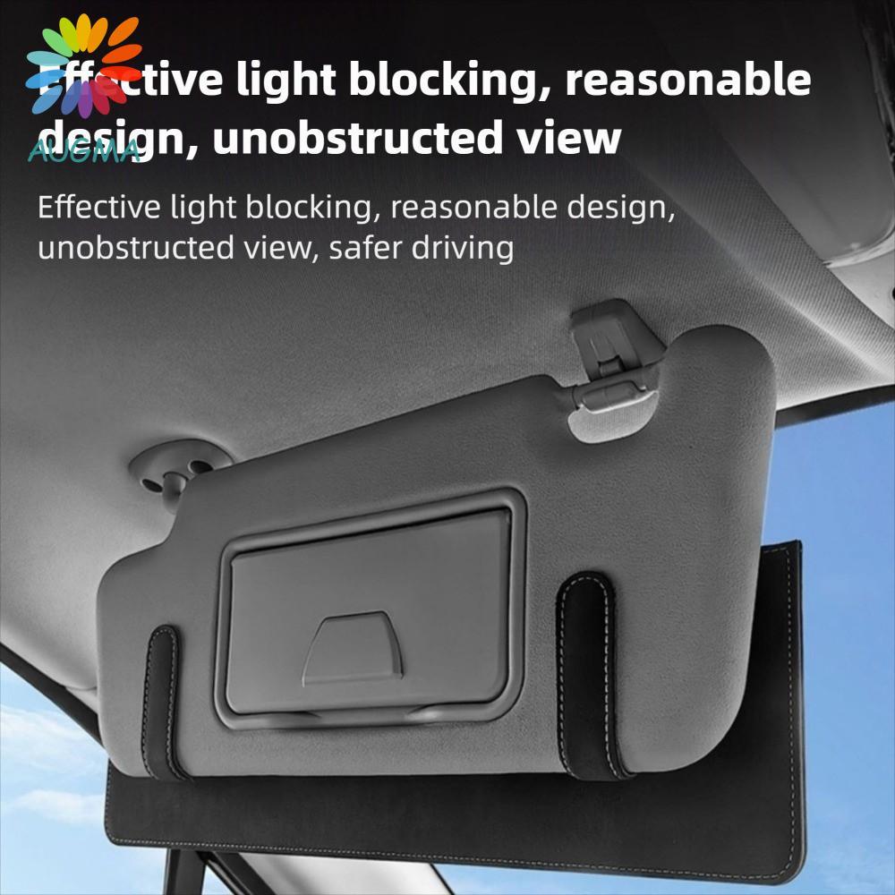 AUGMA รถ Sun Shade EXTENSION Board,ปรับ Anti Glare รถ Sun Visor,ปฏิบัติติดตั้งง่าย Universal Parasols Sunshine Occlusion EXTENSION อุปกรณ์ตกแต่งภายในรถยนต์