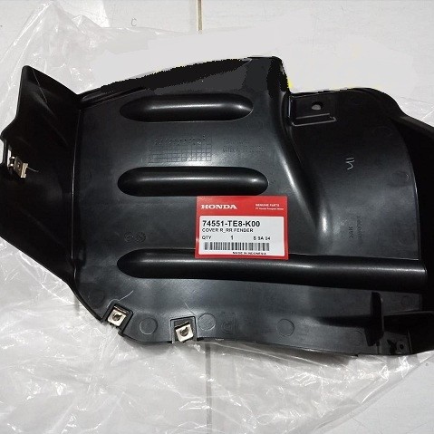 แผ่นรองบังโคลนหลัง mobilio ประเภท e 2016-2019 เดิม honda 74501-TE7-K00 74591-TE7-K00