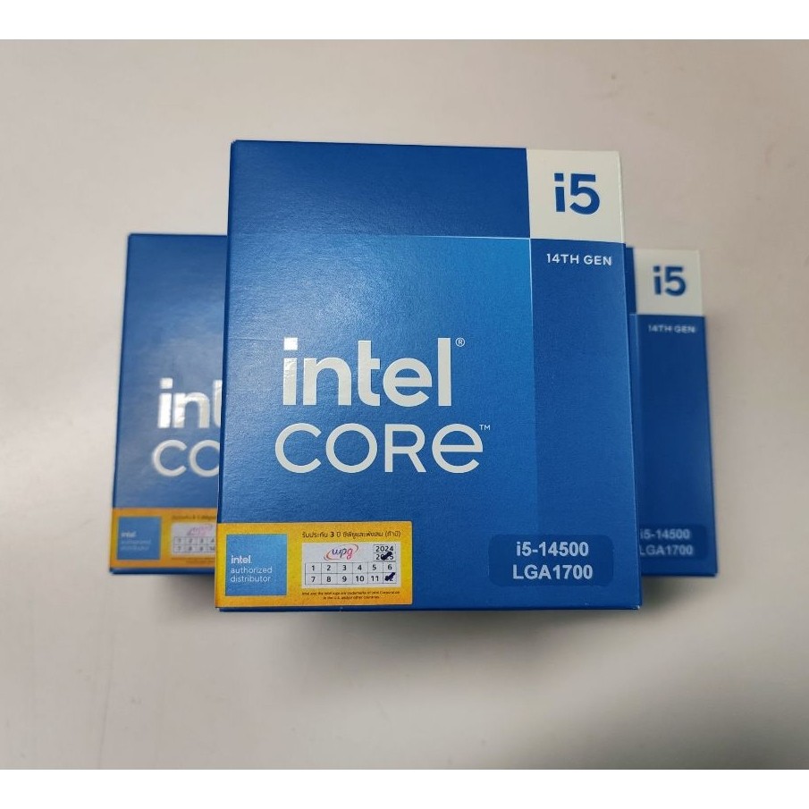 CPU ยี่ห้อ INTEL CORE I5-14500 1.9 GHZ. หน่วยประมวลผล INTEL