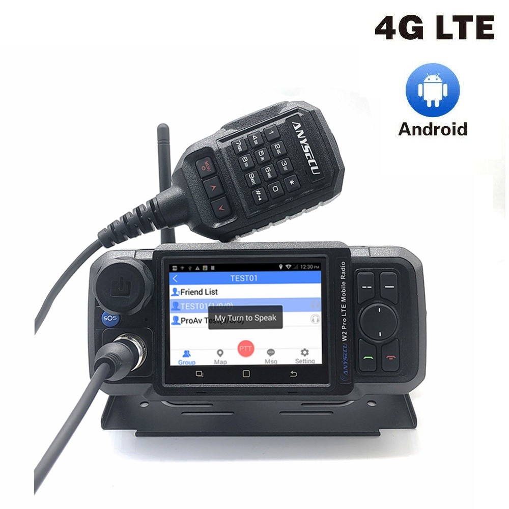 ANYSECU 4G-W2Pro 4G วิทยุเครือข่าย N61 Android 7.0 LTE WCDMA GSM WIFI PTT โทรศัพท์มือถือทํางาน
