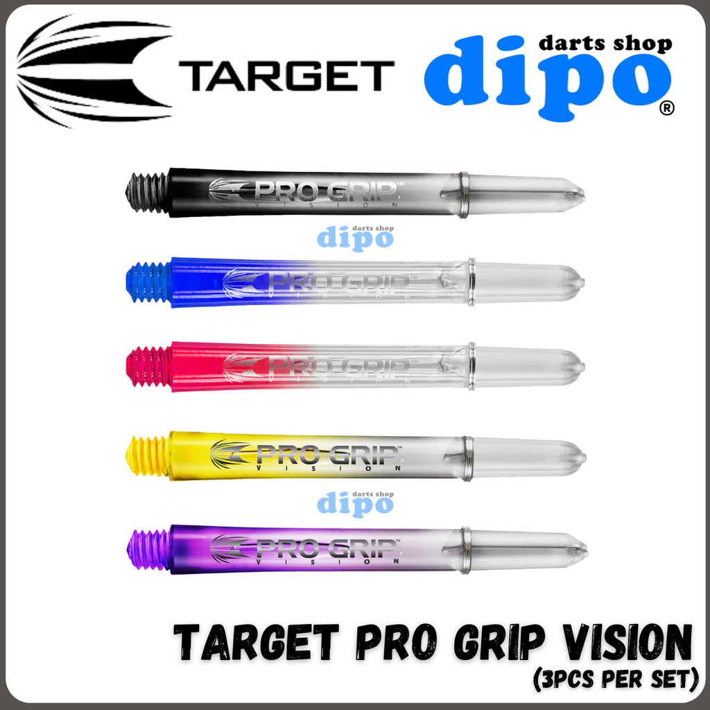 TARGET PRO GRIP Shaft (3 ชิ้น) Vision Color - TARGET Darts Shaft