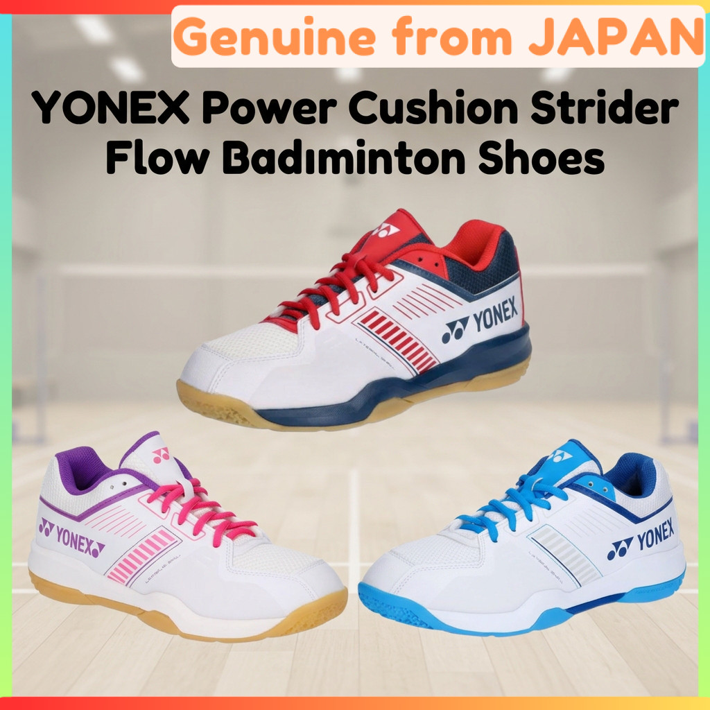 YONEX Power Cushion Strider Flow Badminton Shoes Lightweight Non Slip Unisex Court Shoes