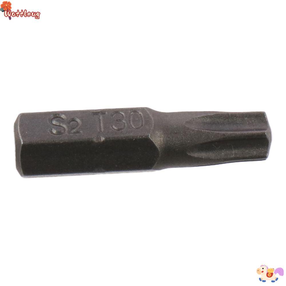 WATTLEUG 1 ชิ้น Torx Bits, S2 โลหะผสมเหล็กความยาว 25 มม.สกรู Driver Bit, T6-T40 1/4 นิ้ว Hex Shank 6 จุด Star หัวไขควงชุด