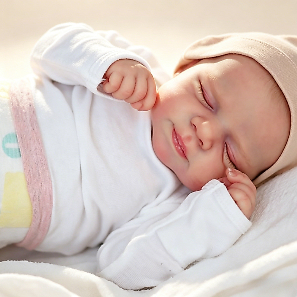 45 ซม.18INCH Reborn ตุ๊กตาเด็กทารกแรกเกิดขนาด Sleeping Baby Hand Painting 3D ผิวที่มองเห็นได้น่ารักทารก Bonecas Reborn