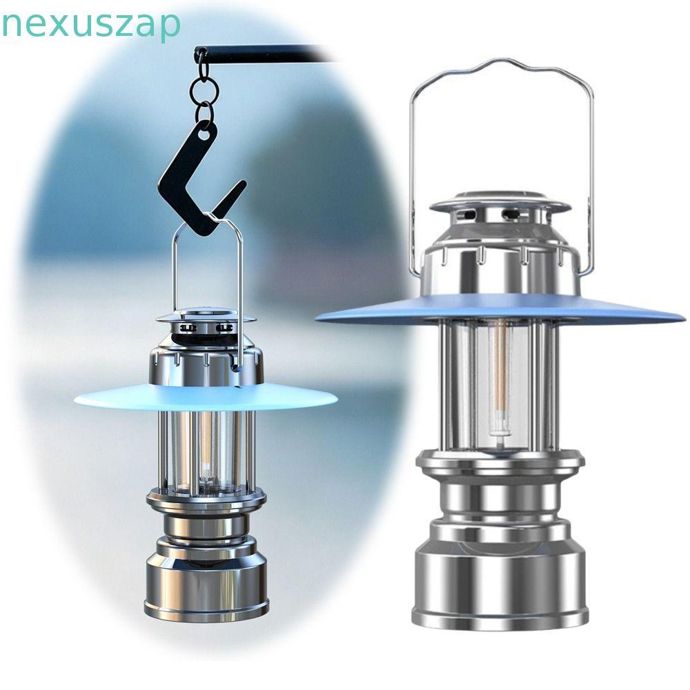 โคมไฟม้า NEXUSZAP, ไฟแคมป์ปิ้งแบบพกพาสไตล์เรโทร, โคมไฟฉุกเฉินสว่าง LED แบบชาร์จไฟได้วินเทจ Travel