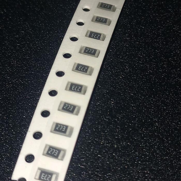 SMD 1206 27k 1/4w Resistor original yageo taiwan รหัส 2702 / 273 27 k R โอห์ม 1/4 วัตต์ชิปสติ๊ก 27 ก