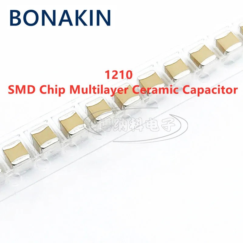 10PCS 1210 68UF 686M 6.3V 10V 16V 25V 50V ±20% X5R SMD ชิป Multilayer ตัวเก็บประจุเซรามิค
