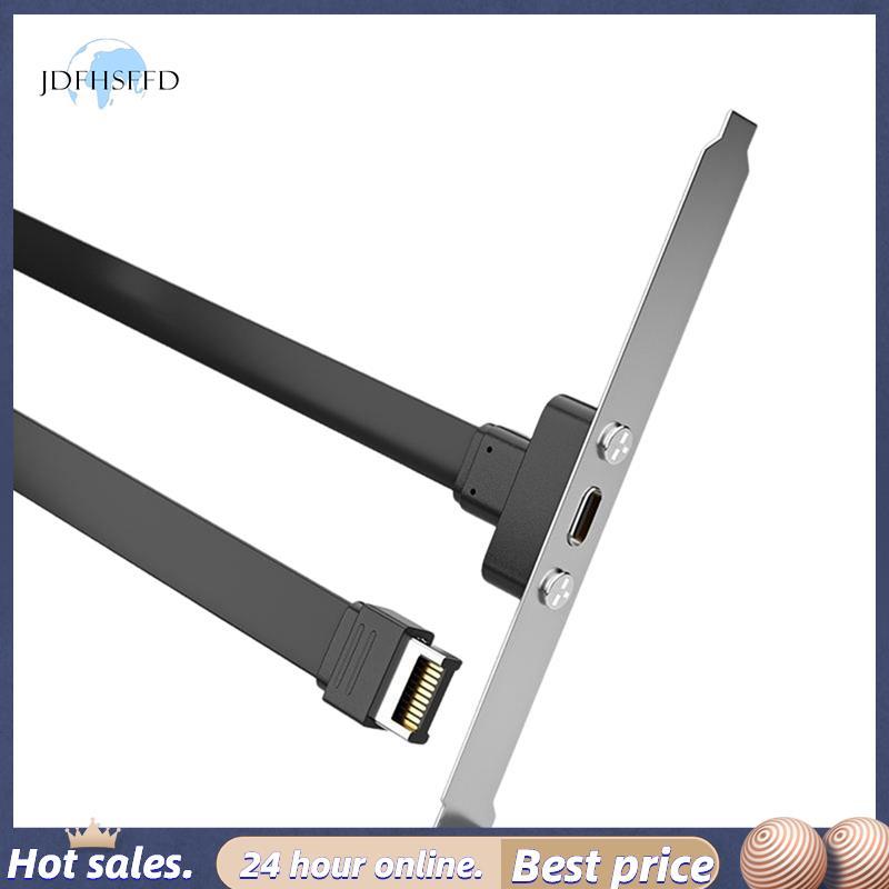 jdfhsffdUSB3.1 Baffle Cable 19PIN/TYPE-E to TYPE-C Front C Mother Chassis PCI Bit 10Gbps Short Flat 