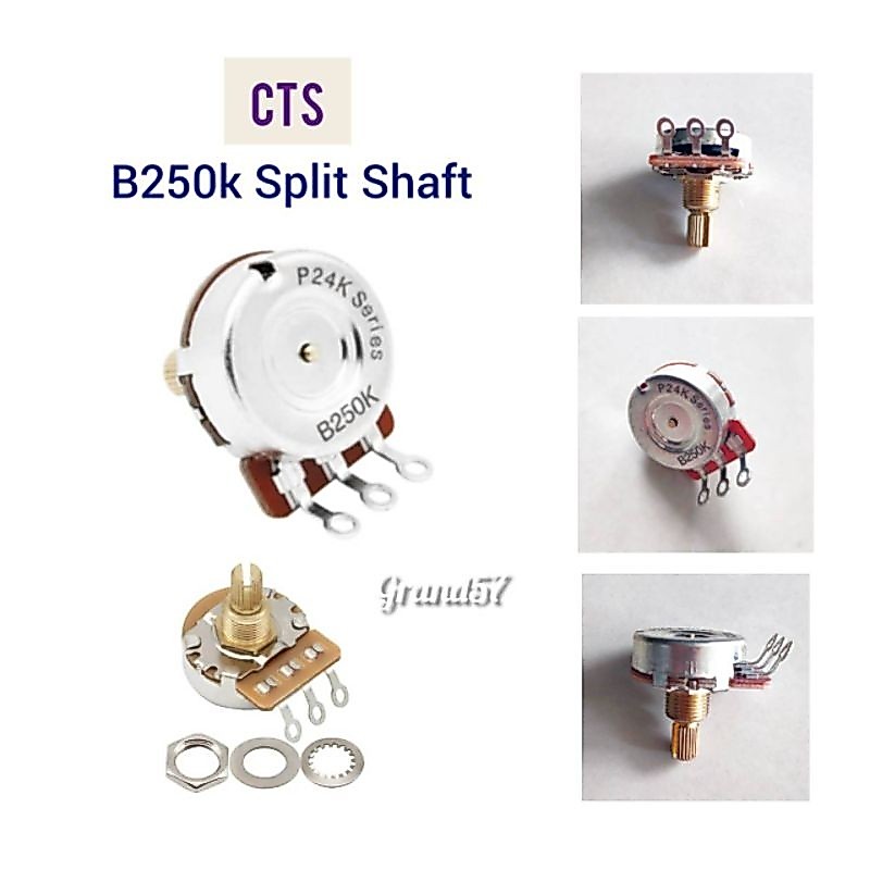 Potentiometer Cts B250K แยกเพลากีตาร์เบส Potentiometer volumetonepotentio