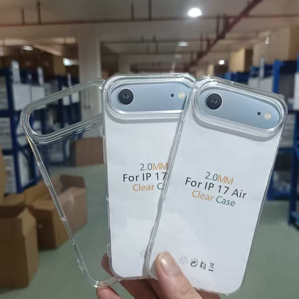 2.0 มม.โปร่งใส 17PROMAX Soft 16Pro เคสโทรศัพท์เหมาะสําหรับ Apple iphone15 รูขนาดใหญ่ 14TPU กันกระแทก