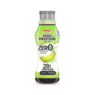เมจิ นมไฮโปรตีนไม่เติมน้ำตาลเมลอน Meiji High Protein Milk Zero Melon 350ml.