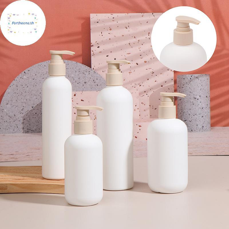 FOT 200-500ml สีขาวพลาสติกปั๊มโลชั่นขวดแชมพู High-end เครื่องสําอางขวดอะคริลิคหัวปั๊มรีฟิล TH