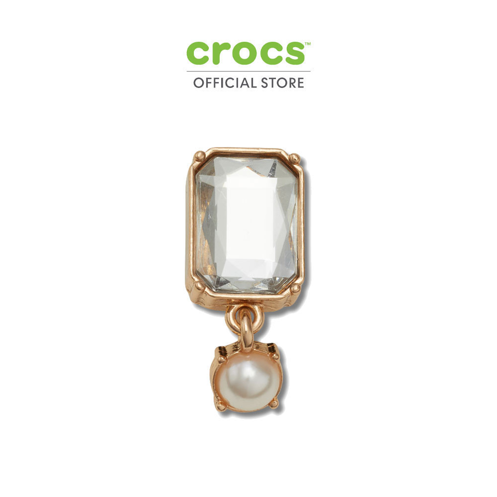 CROCS ตัวติดรองเท้า JIBBITZ GOLD PEARL DANGLE