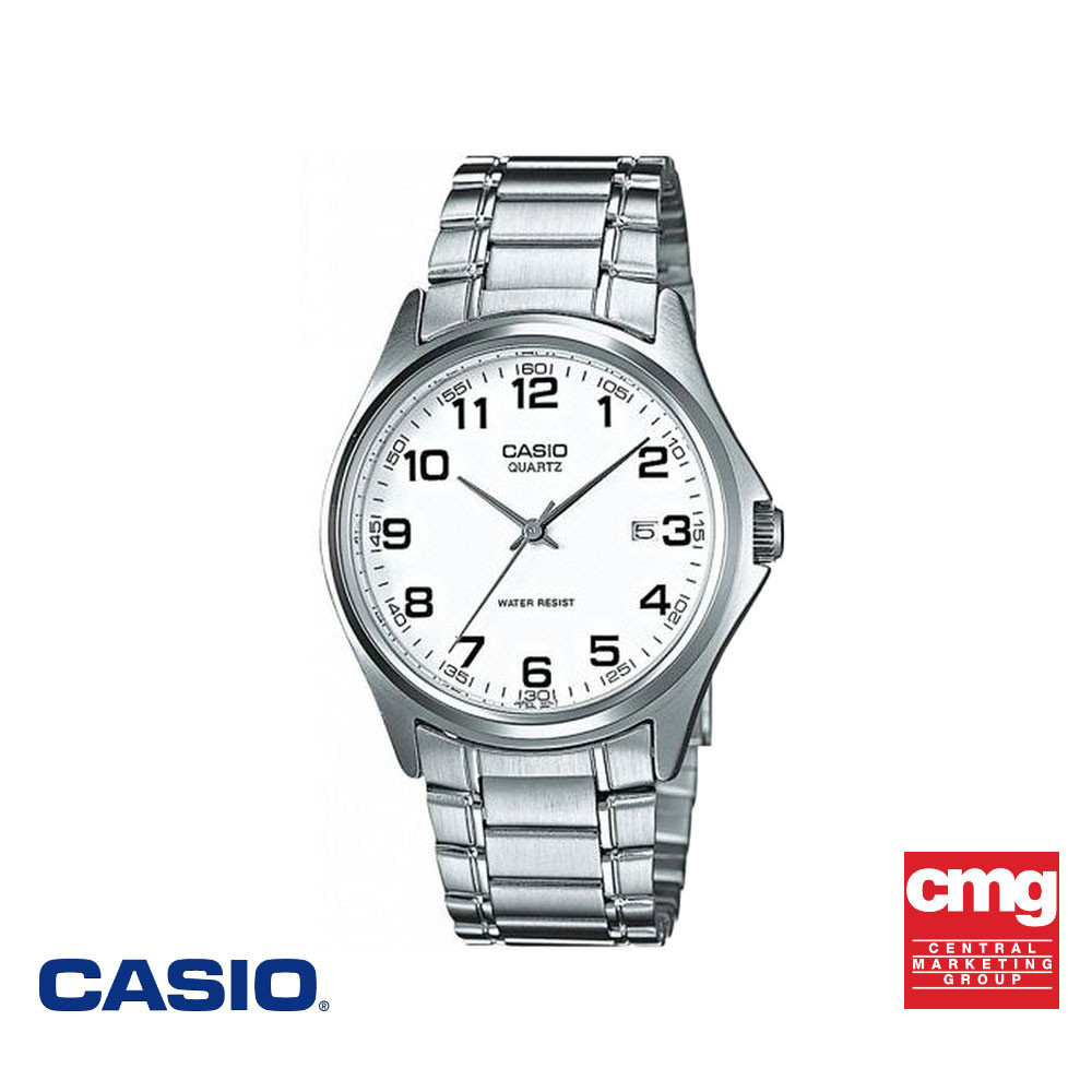 CASIO นาฬิกาข้อมือ CASIO รุ่น MTP-1183A-7ADF วัสดุสเตนเลสสตีล สีขาว