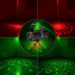 เลเซอร์ไฟเวทีปาร์ตี้โปรเจคเตอร์ไฟ Discoball โคมไฟดีเจดิสโก้เสียงเปิดใช้งาน S Trobe ไฟ RGB Led Laser P Rojector