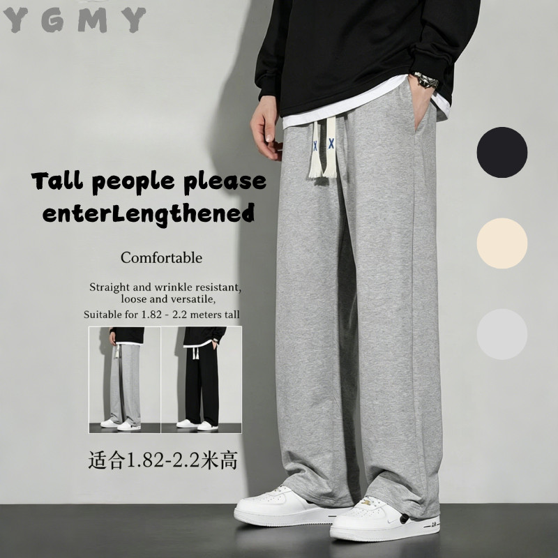 Thin Style 3color Baggy Pants for Men Straight Cut Slacks Slocks Unisex