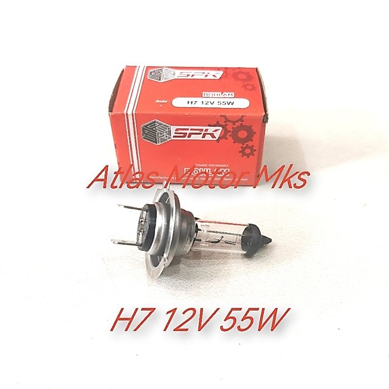 [1PC][H7 12V55W SPK] HALOGEN LAMP BALLOON BULB H7 12V 55W - SPK H7 12V55WATT