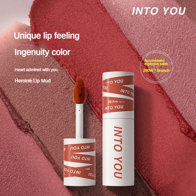 INTO YOU ลิปสติก Heroine Matte Velvet Matte Lip Gloss