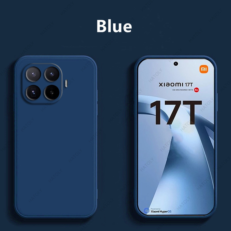 ซิลิโคนที่มีสีสันเคสโทรศัพท์สําหรับ Xiaomi 17TPro 15TPro 13TPro 17T 15T 13T Liquid Soft TPU ซิลิโคนเคสโทรศัพท์สําหรับ Xiaomi 17T 15T 13T Pro Anti Scratch กันชน Shell
